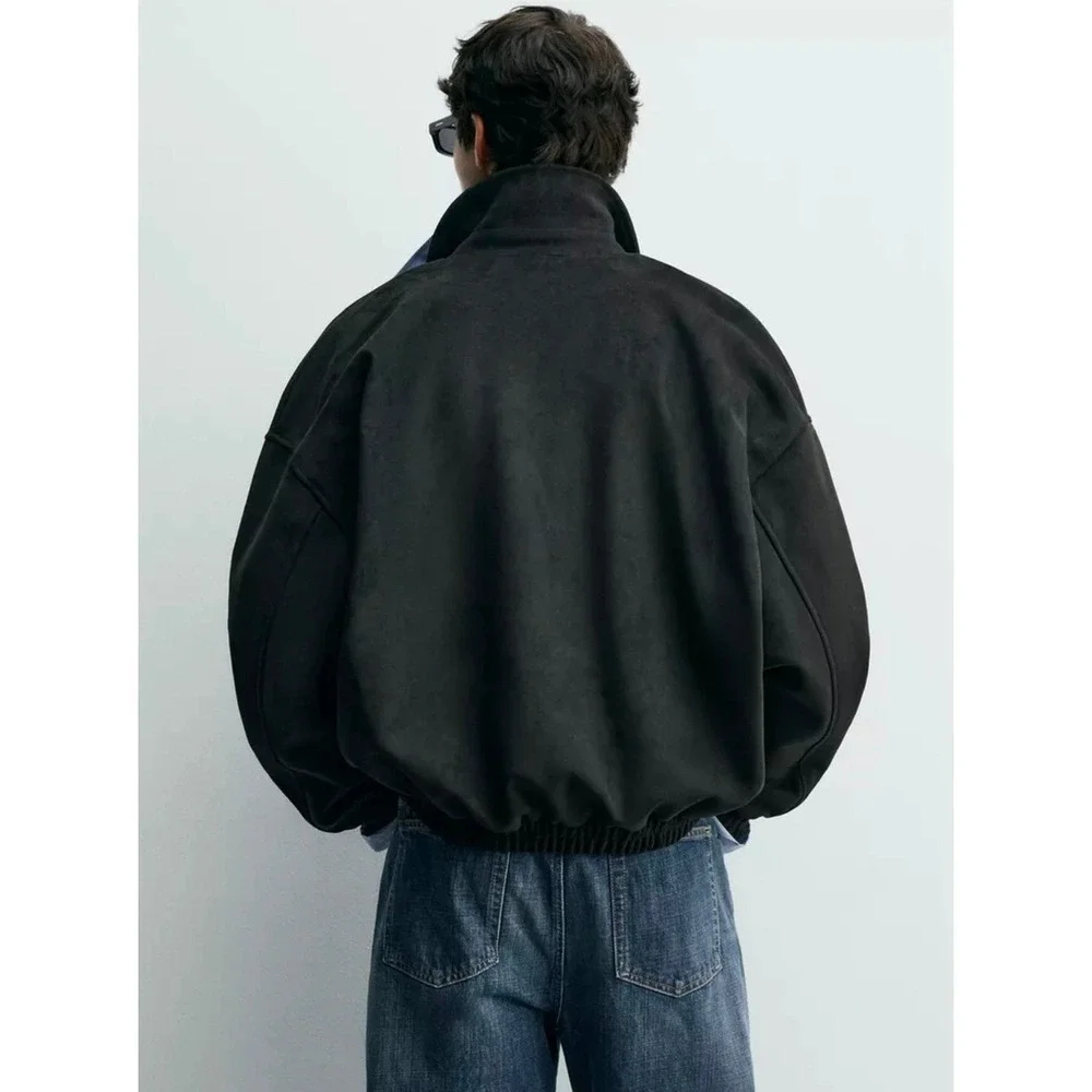 FAUX‎ SUEDE RELAXED FIT JACKET size M